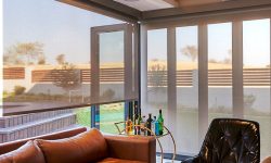 Open-Plan Living Room Blinds screen roller blinds